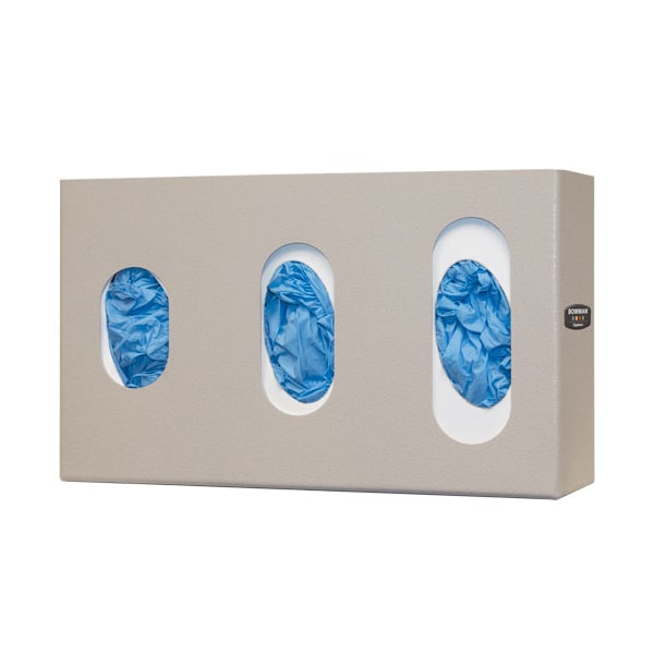 Glove Box Dispenser - Triple - Visual Size Indicators